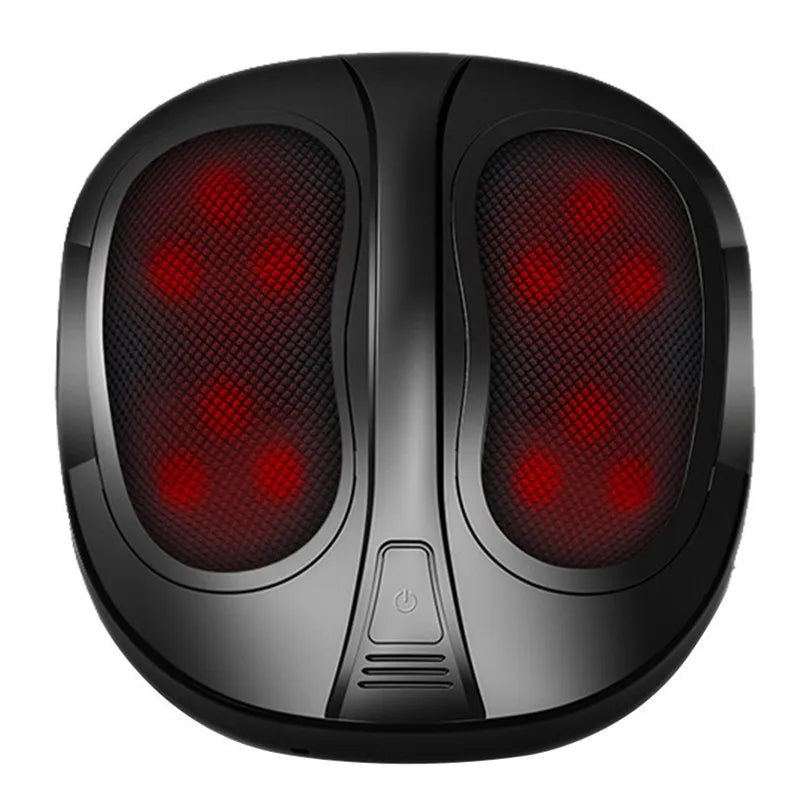 Electric Heat Electric Deep Foot Massager With Heat Pain Relief Foot Circulation Stimulator Massage Machine   🔥🔥