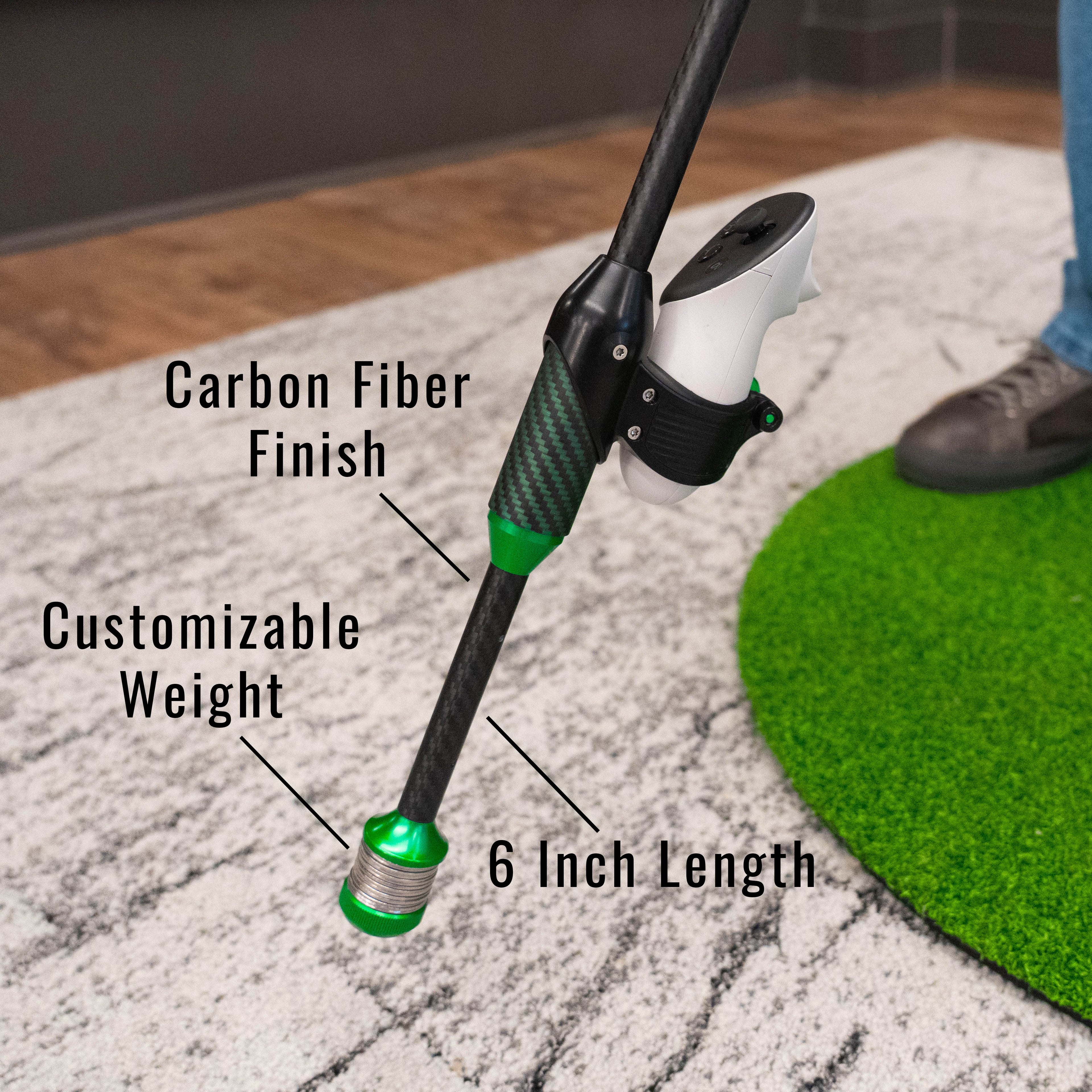 DriVR Elite Chrome - Stepped Steel Weighted Golf Club  - Compatible with Quest 2, 3/3s, and Pro