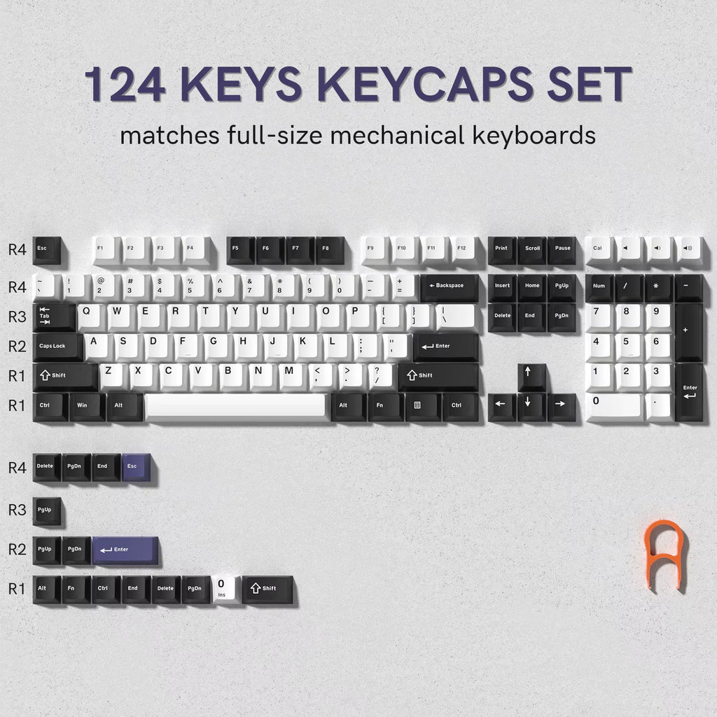138 Keys Retro Brown Gray PBT Keycap Double Shot Cherry Profile Key Caps for Cherry MX Switches Mechanical Gamer Keyboard
